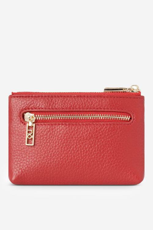 Гаманець жіночий маленький з натуральної шкіри Nobo NPUR-LR110-C005 Red