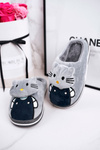 Дитячі утеплені домашні тапочки Grey Kitty