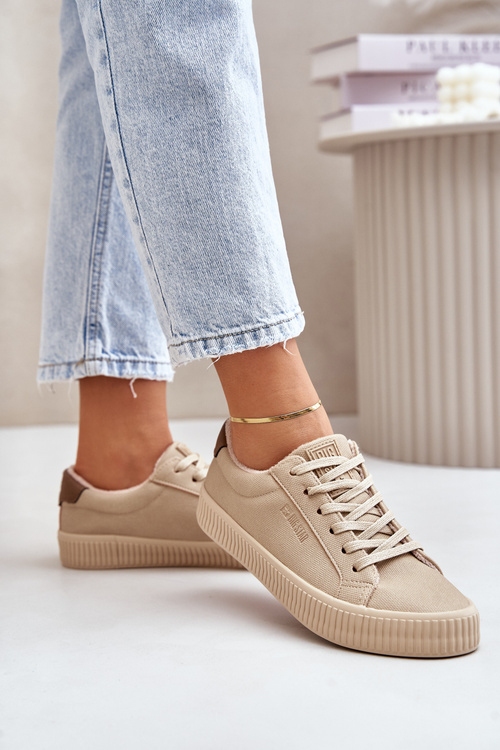 Теплі жіночі кросівки Big Star OO274A461 Бежеві