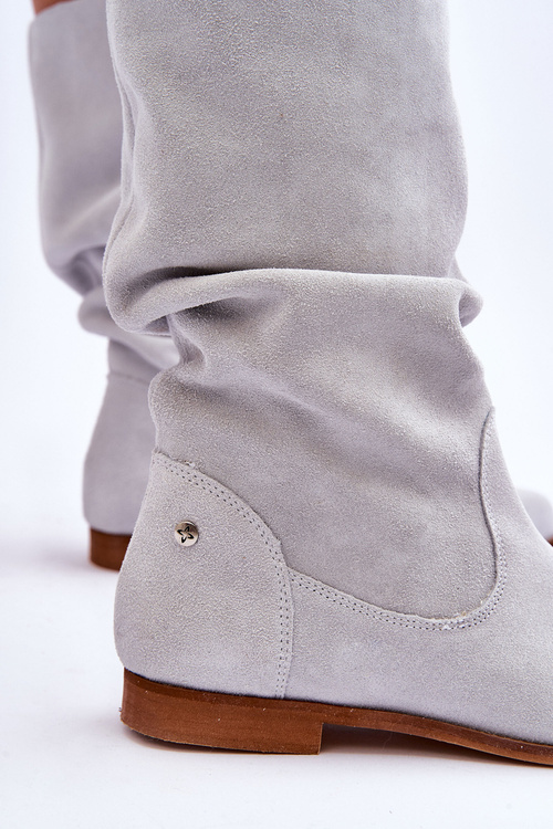 Жіночі замшеві чоботи Maciejka 05057-11 Light Mint