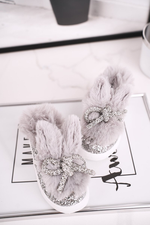 Дитячі кросівки теплі сірі Mumi