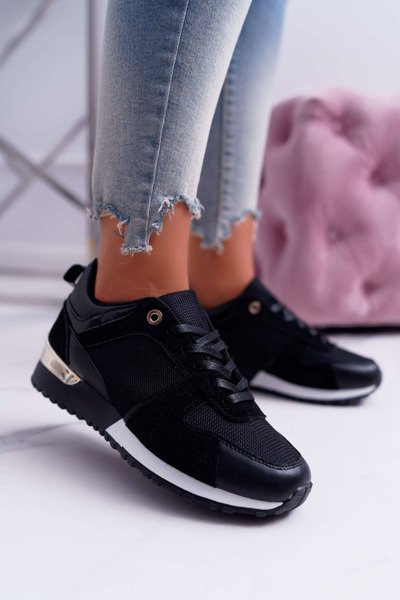 Спортивне жіноче взуття Mesh Suede Black Merido