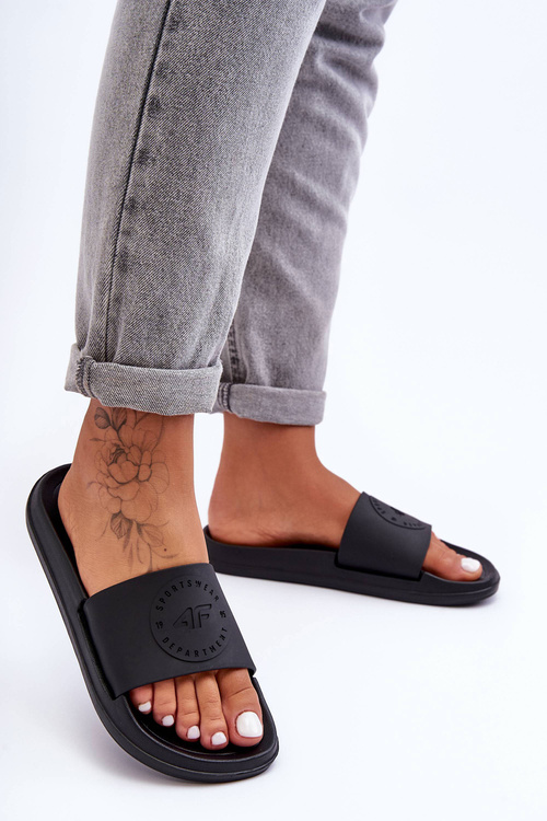 Жіночі спортивні тапочки 4F 4FSS23FFLIF069-72S Чорні