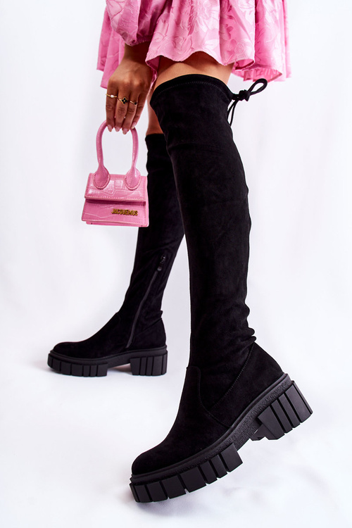 Жіночі замшеві черевики Workers Black Cheera