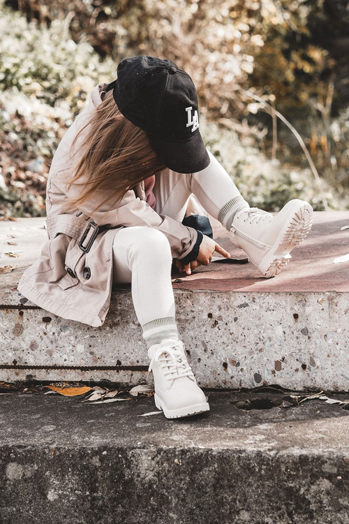 Дитячі теплі черевики Trappers світло-бежевий Dexter