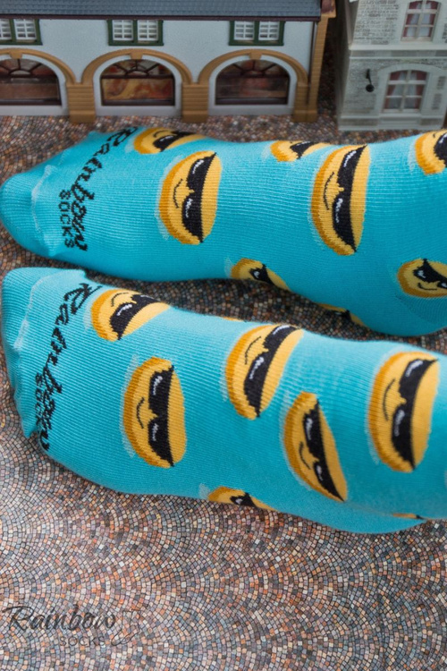 Веселкові шкарпетки. Смайли. Розумний смайлик. Коханець. 3 пари