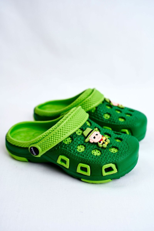 Дитяче взуття гірки Crocs Green Cowboy