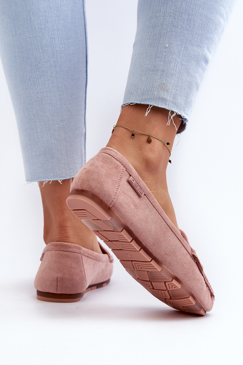 Жіночі еко-замшеві мокасини Big Star NN274928 Memory Foam System Pink