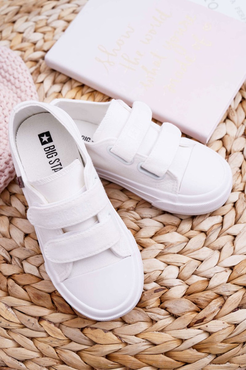 Дитячі кросівки на липучці Big Star FF374096 Білі