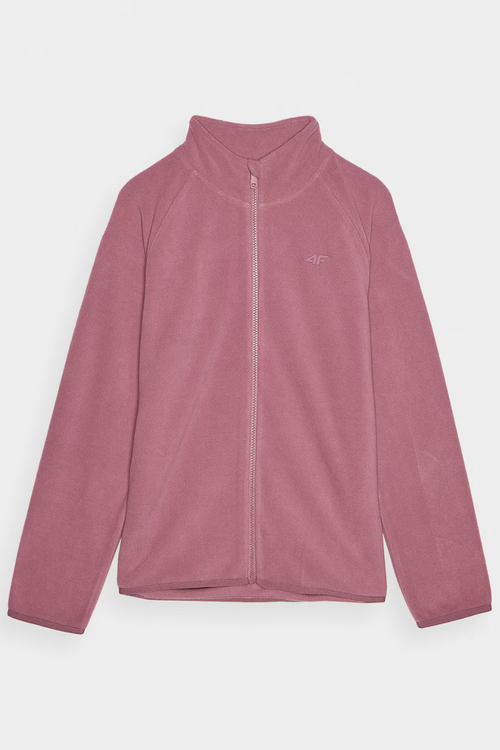 Жіночий звичайний фліс з коміром-стійкою 4F 4FWMM00TFLEF294-53S Рожевий