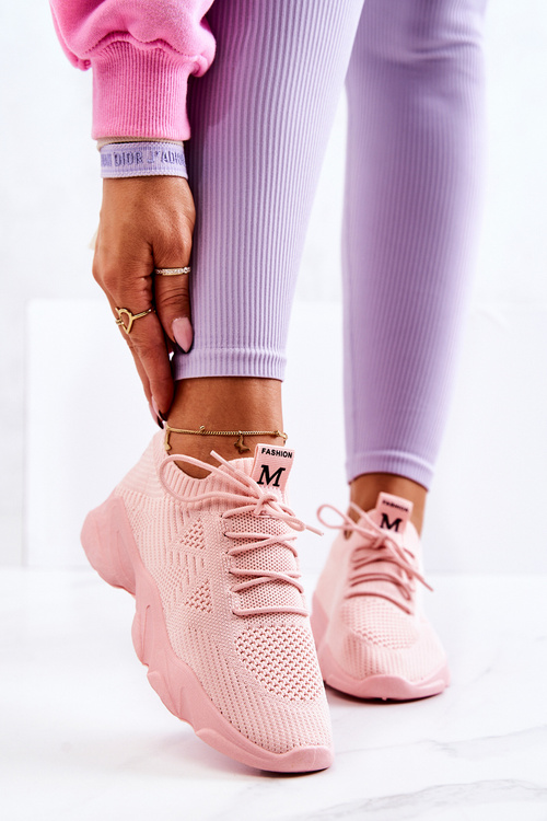 Спортивне взуття Кросівки Тканина рожева Nolene