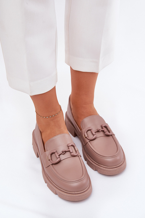 Жіночі Мокасини Еко Шкіра З Декоративним Деталем Хакі Сефтас