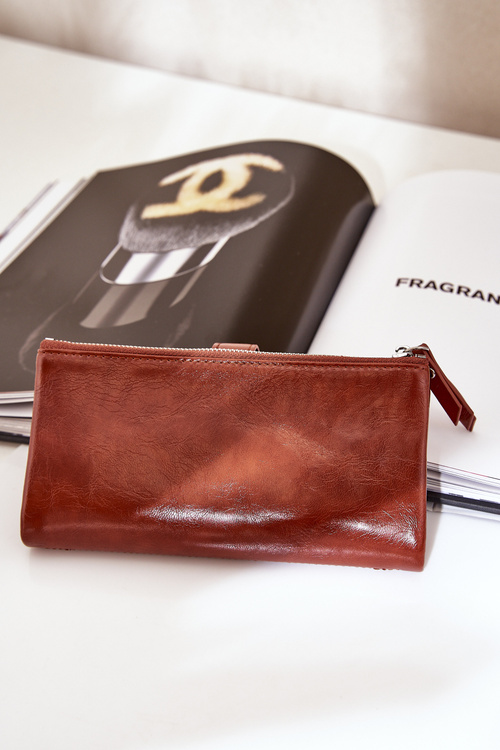 Жіночий Гаманець З Еко Шкіри Коричневий Irinda