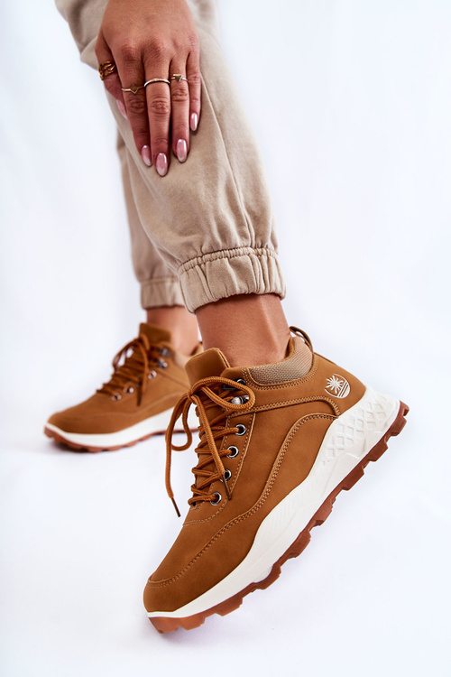 Жіноче тепле трекінгове взуття Trappers Camel Otto