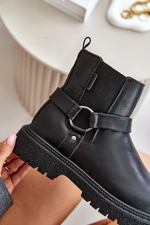 Ботильйони утеплені на блискавці Big Star OO274A128 Чорні