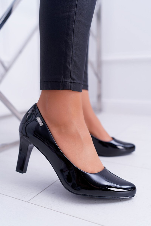 Жіночі човники Sergio Leone Black Lacquered Orsola