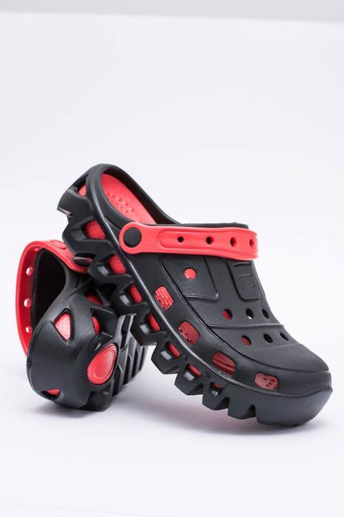 Чорні чоловічі садові легкі шльопанці Kroks Eva