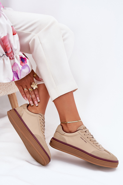 Жінночі Шкіряні Кросівки Daniel Lopez Just Dare SS2D4007 Бежеві