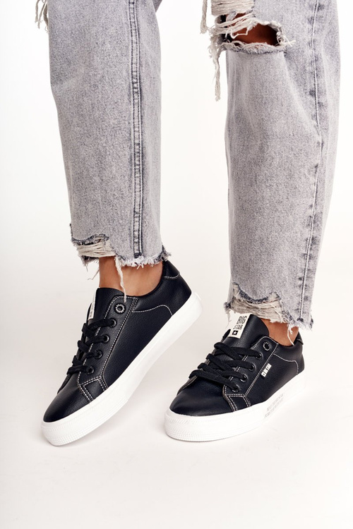 Жіночі шкіряні тенісні туфлі BIG STAR EE274315 чорні