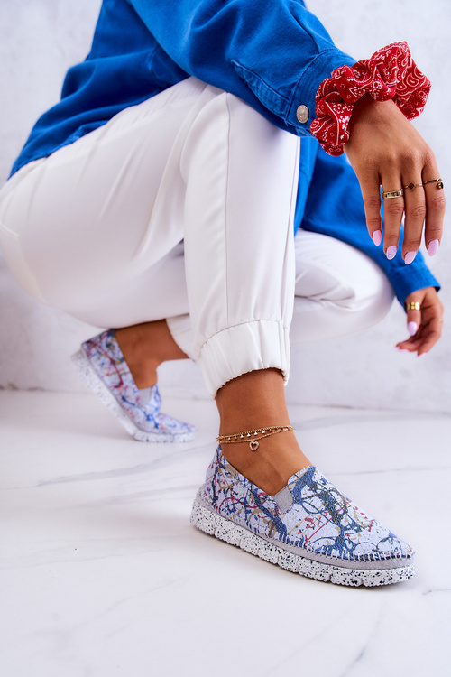 Жіночі шкіряні туфлі Maciejka 03512-39 Сині