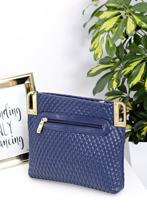 Жіноча сумочка Темно-синій стьобаний гаманець