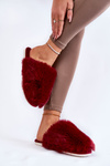 Жіночі хутряні тапочки Maroon Sheryl 