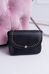 Жіноча сумочка комод золотисті заклепки чорна