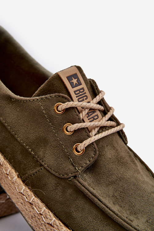 Чоловічі еспадрільї на шнурівці Big Star NN174055 Хакі