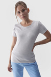 Жіноча гладка футболка з логотипом сіра 4F