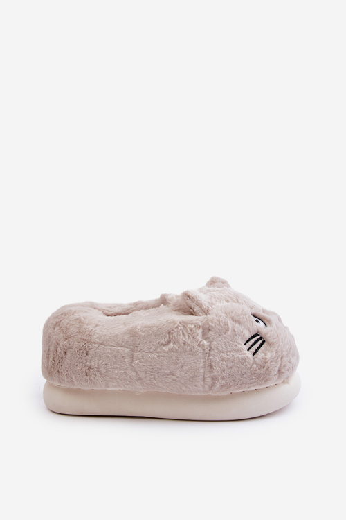 Жіночі тапочки Fuzzy Cats Beige Iriviane