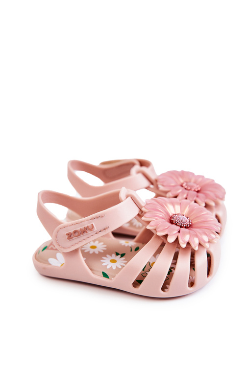 Дитячі босоніжки на липучці Аромат ZAXY JJ385032 Світло-рожевий