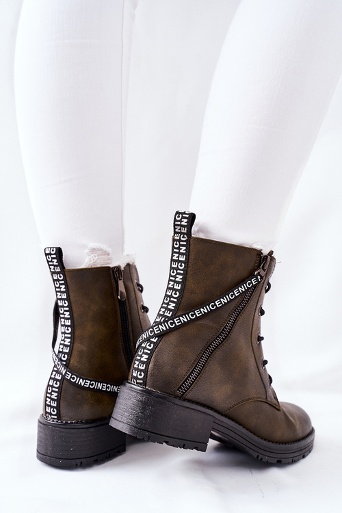 Жіночі ботфорти Workers Brown Goorey