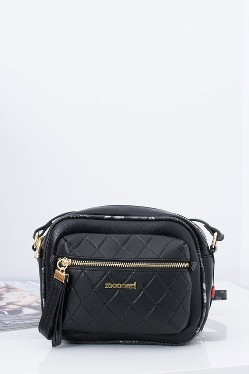 Жіноча стьобана сумочка Black Letter Bag