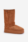 Високі зимові черевики на платформі Big Star OO274893 Camel