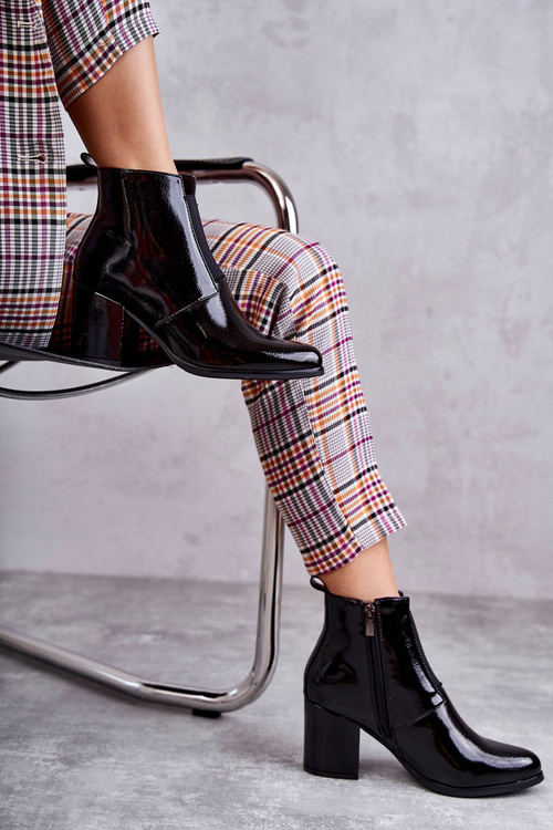 Класичні лаковані чоботи La.Fi 260035B-LA Чорні