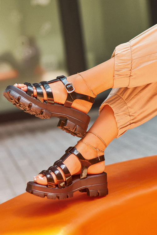 Жіночі босоніжки із запахом ZAXY NN285039 Чорні