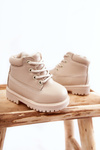 Дитячі теплі черевики Trappers світло-бежевий Dexter