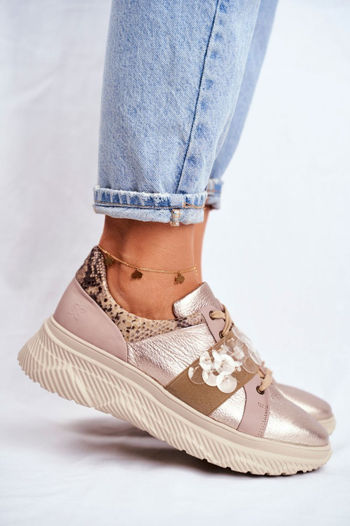 Жіноче спортивне взуття Кросівки шкіряні Maciejka 04448-25