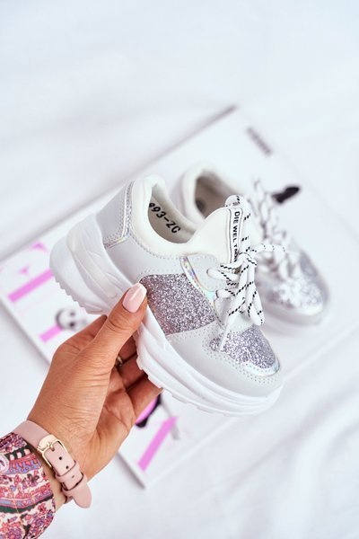 Дитяче спортивне взуття з парчою Silver Matilda