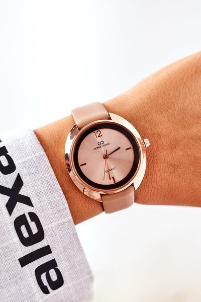 Годинник на шкіряному ремінці Giorgio&Dario Camel