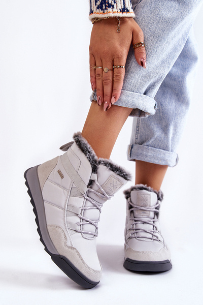 Жіночі утеплені зимові черевики Cross Jeans KK2R4015C сірі