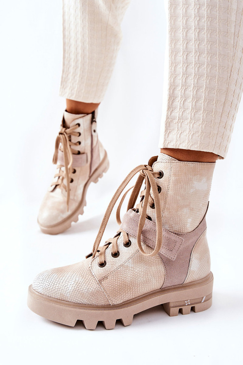 Ботильйони Worker Maciejka Beige 05219-04