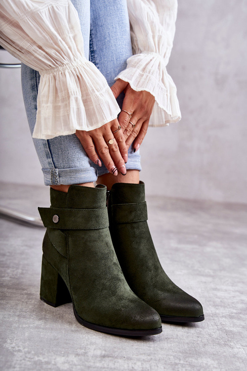 Жіночі замшеві черевики La.Fi 260041BGR-SU Зелені