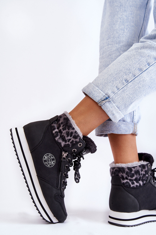 Жіночі теплі черевики Lee Cooper LCJ-22-31-1448 Чорні