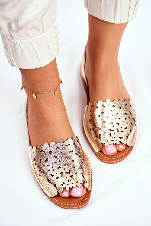 Жіночі сліпони золоті I Like Summer