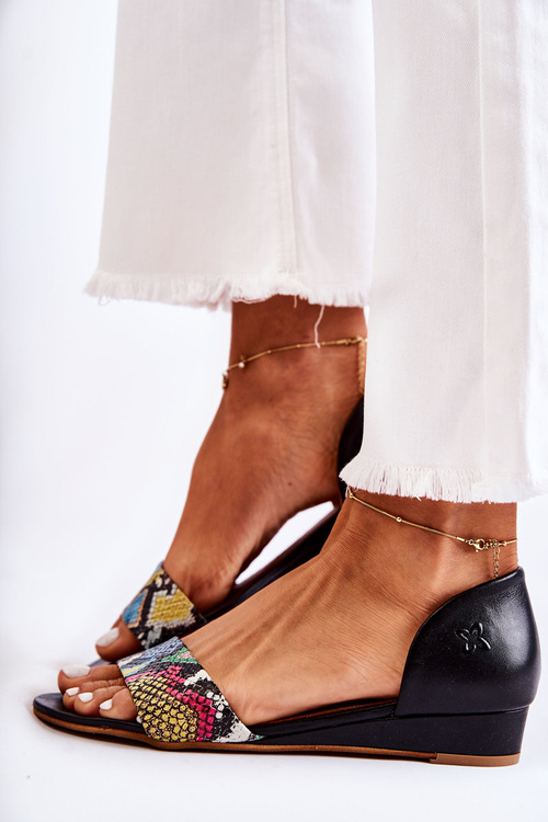 Шкіряні сандалі Maciejka 1971-63 Чорні