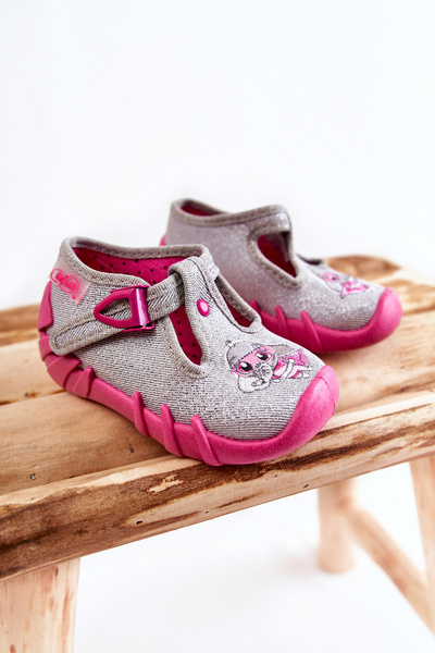 Тапочки Befado Elephants 110N454 Сіро-рожеві