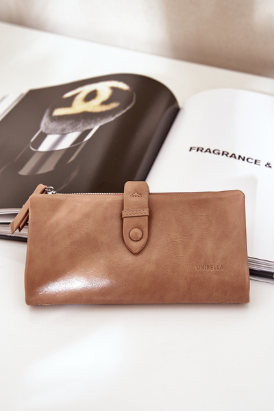 Гаманець Жіночий З Еко Шкіри Темно-бежевий Irinda