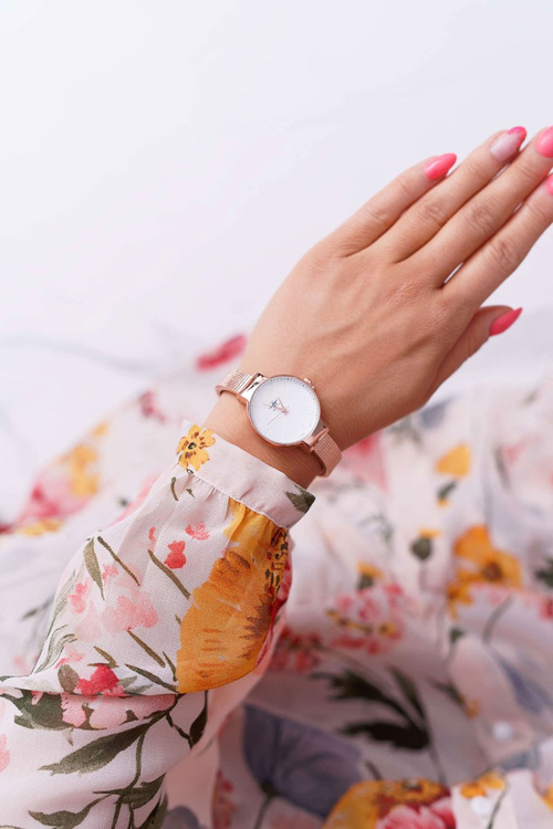 Жіночий годинник Michael John Pink Gold Inka