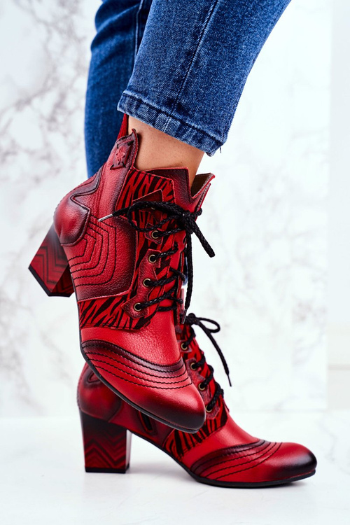 Чоботи жіночі Maciejka Leather Red 03194